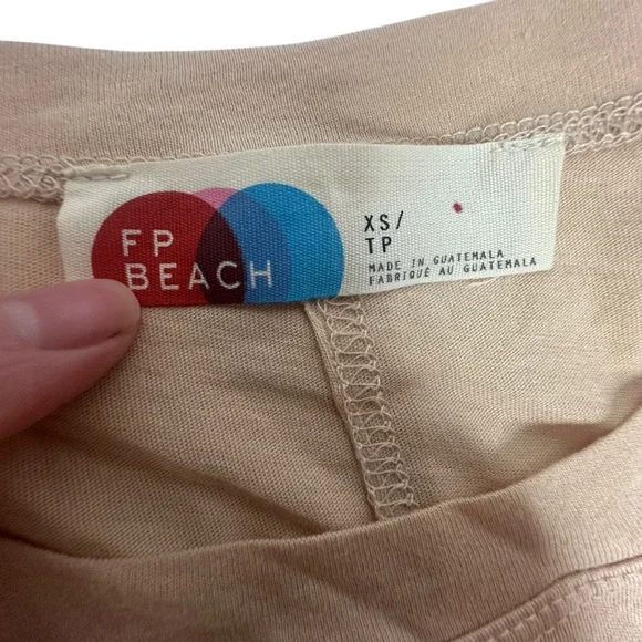 NWT Free People Beach Anytime Midi Long  Sleeve Dress xs in sand - Picture 7 of 15